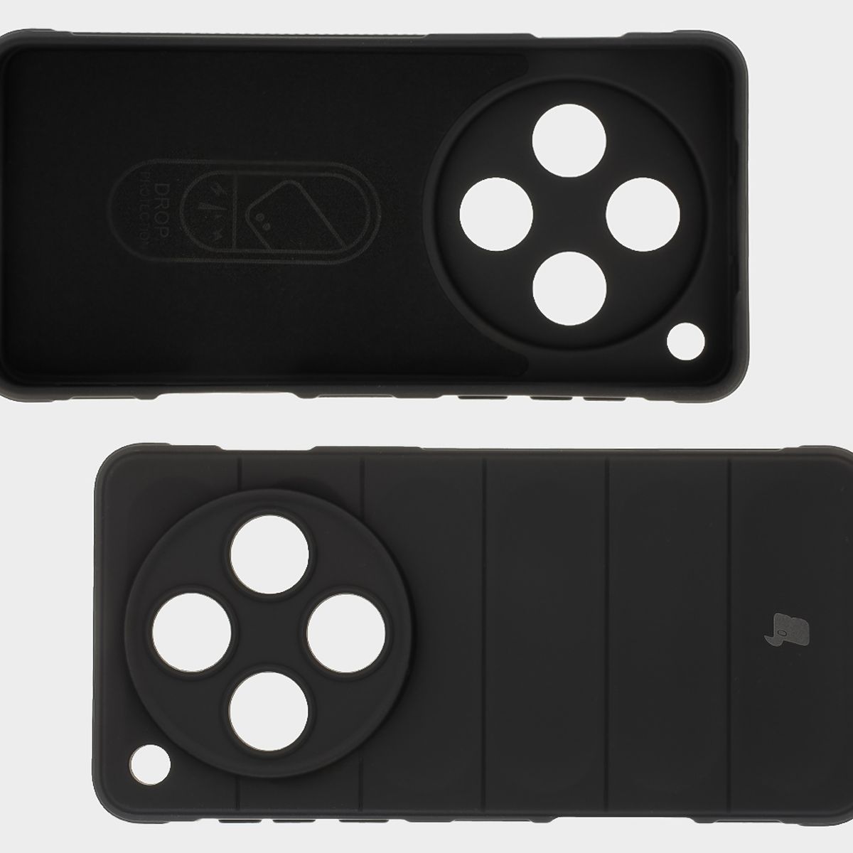 Wyściółka z mikrofibry, wyżłobienia na pleckach i wzmocnione narożniki w etui Bizon Case Tur