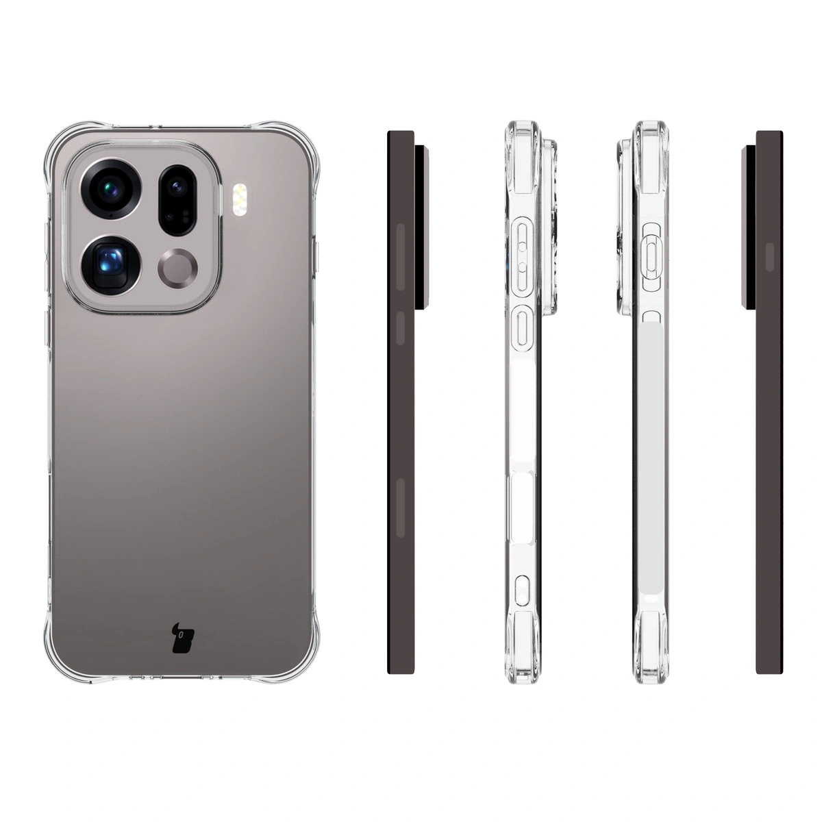 Etui Bizon Case Salpa do Oppo Find X9 Pro z różnych stron