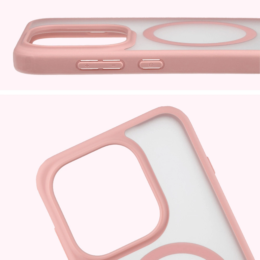 Pełne wycięcie i podwyższone krawędzie aparatu w etui Bizon Case MatteO do Oppo Find X9