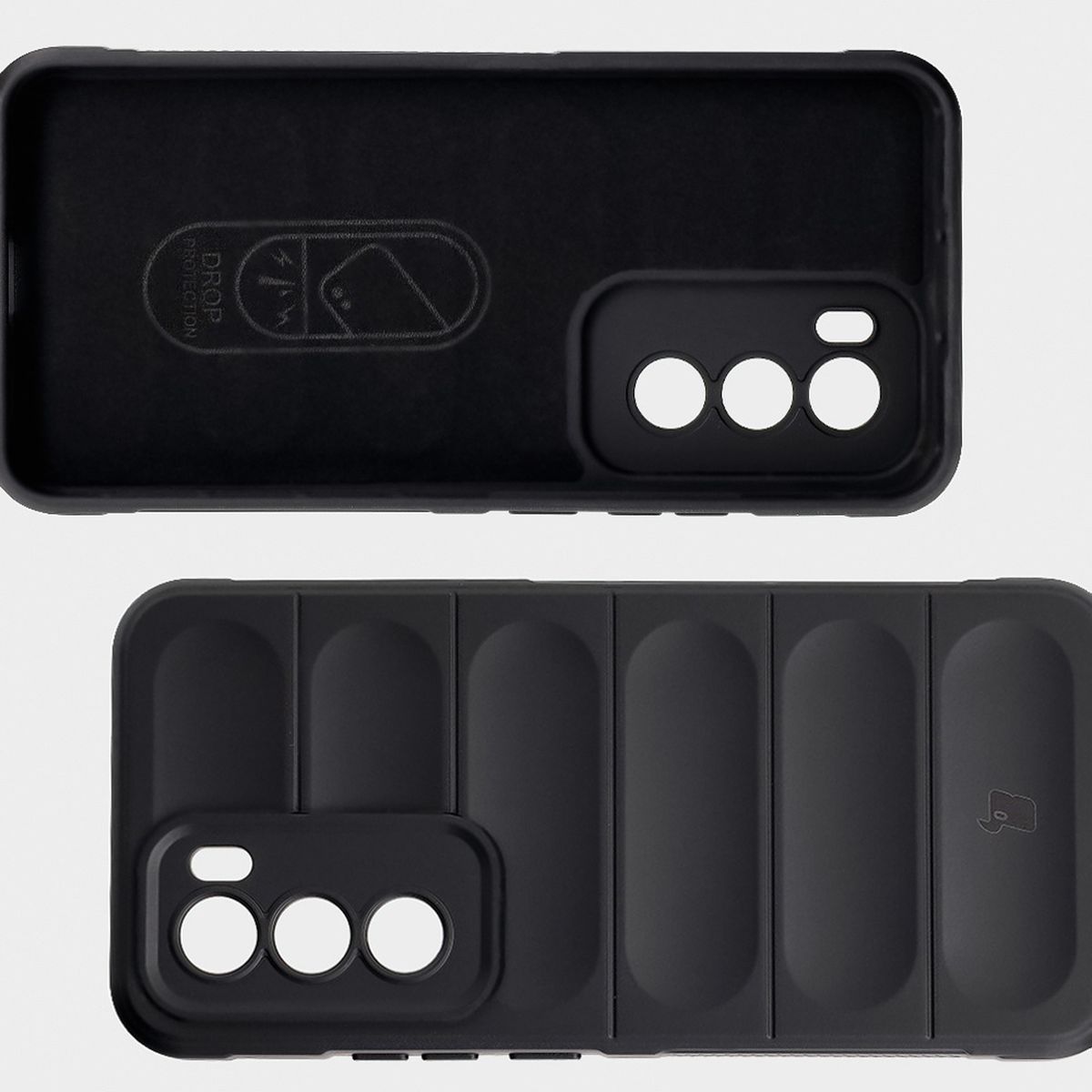 Wyściółka z mikrofibry, wyżłobienia na pleckach i wzmocnione narożniki w etui Bizon Case Tur