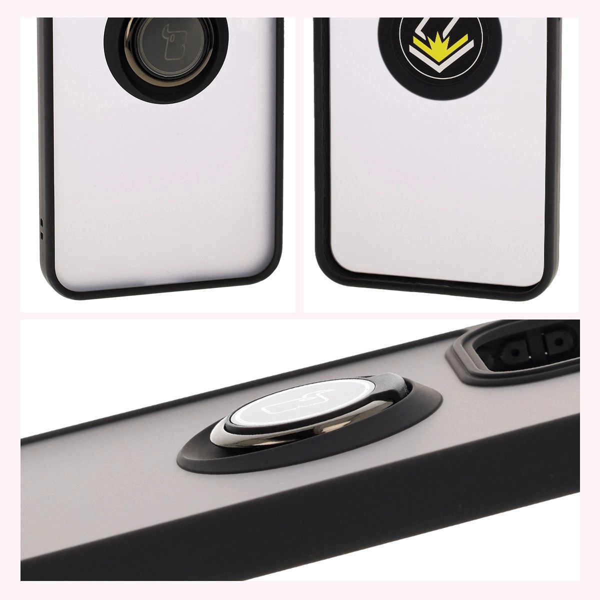 Właściwości Bizon Case Hybrid Ring: antypoślizgowa ramka i matowy design