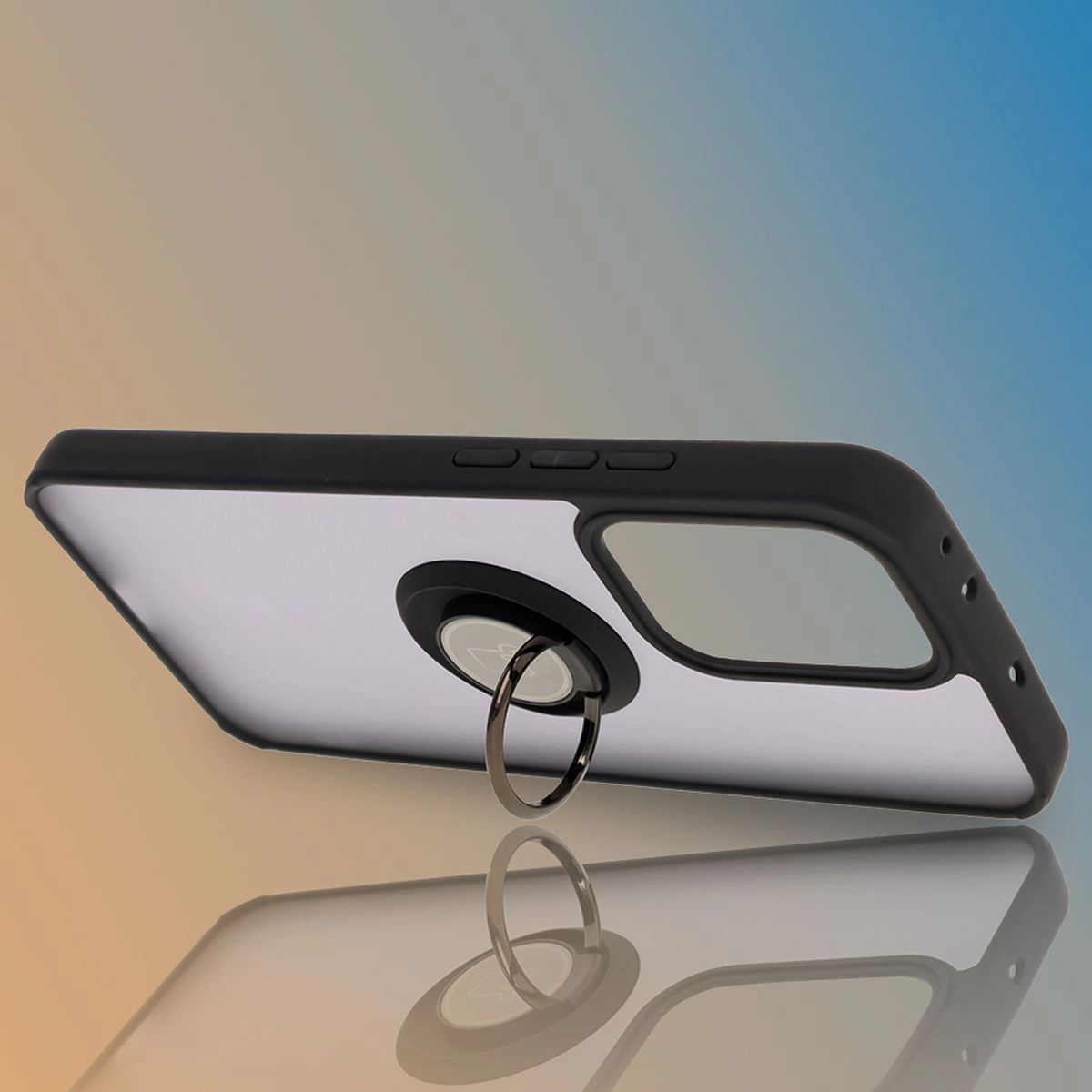 Uchwyt jako podstawka w etui Bizon Hybrid Ring