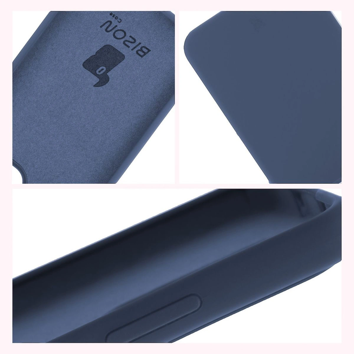 Konstrukcja etui Bizon Soft Case: zintegrowane osłony, podwyższone krawędzie i wyściółka z mikrofibry do Oppo Reno13 Pro