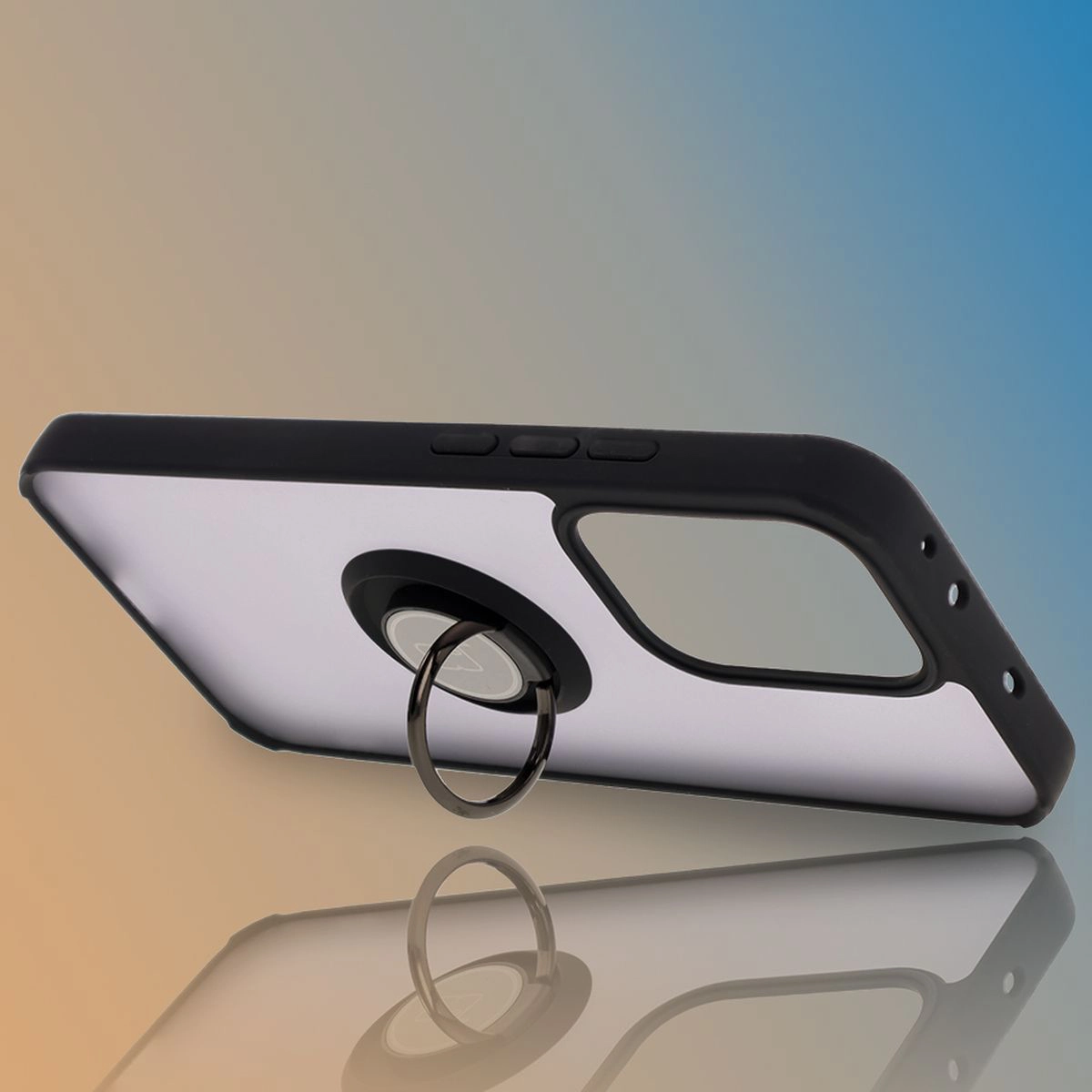 Uchwyt jako podstawka w etui Bizon Hybrid Ring