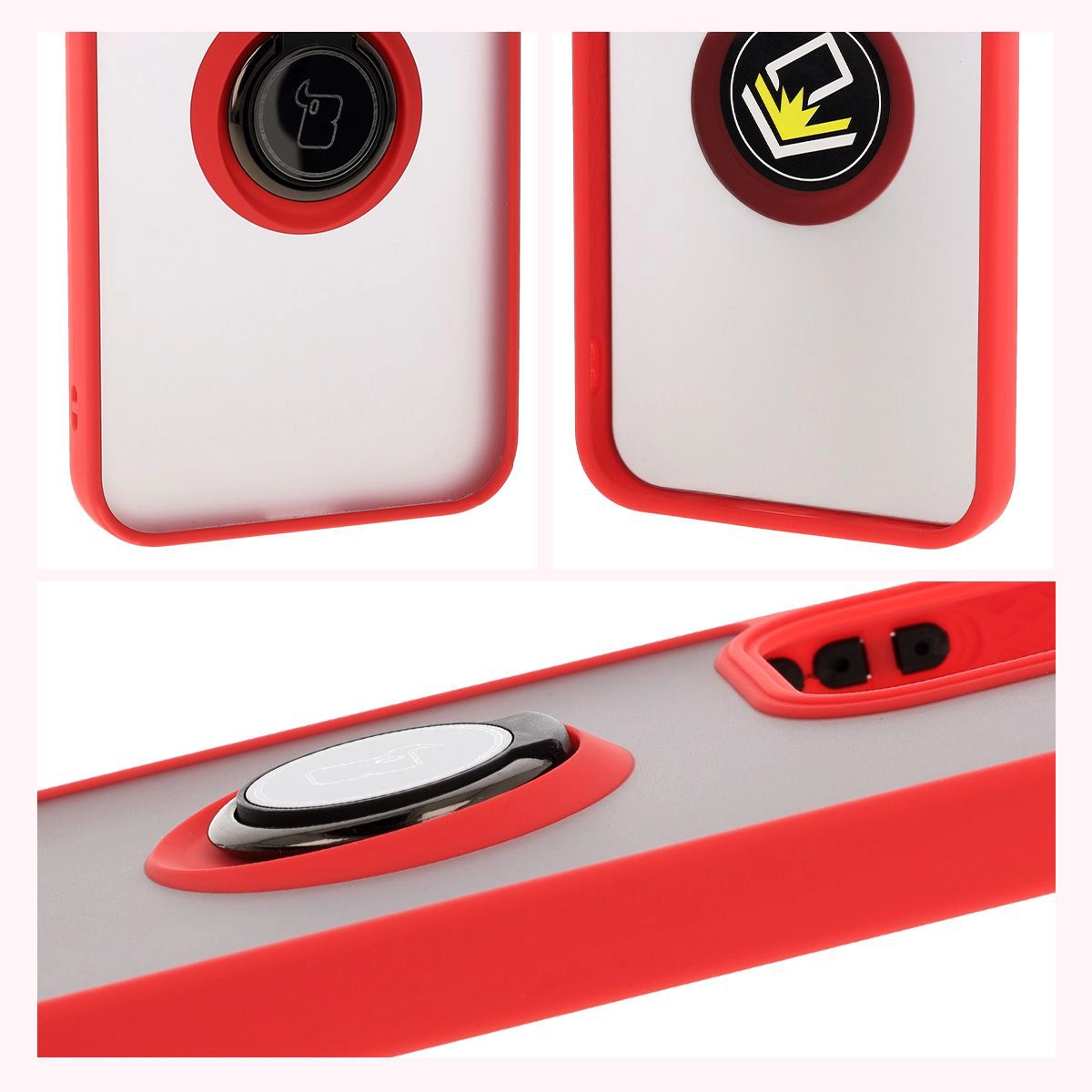 Właściwości Bizon Case Hybrid Ring: antypoślizgowa ramka i matowy design