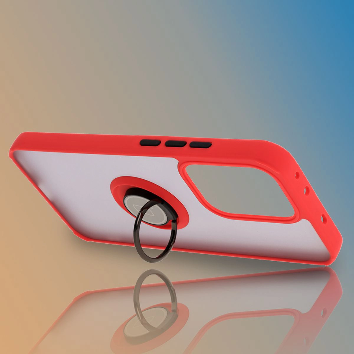 Uchwyt jako podstawka w etui Bizon Hybrid Ring