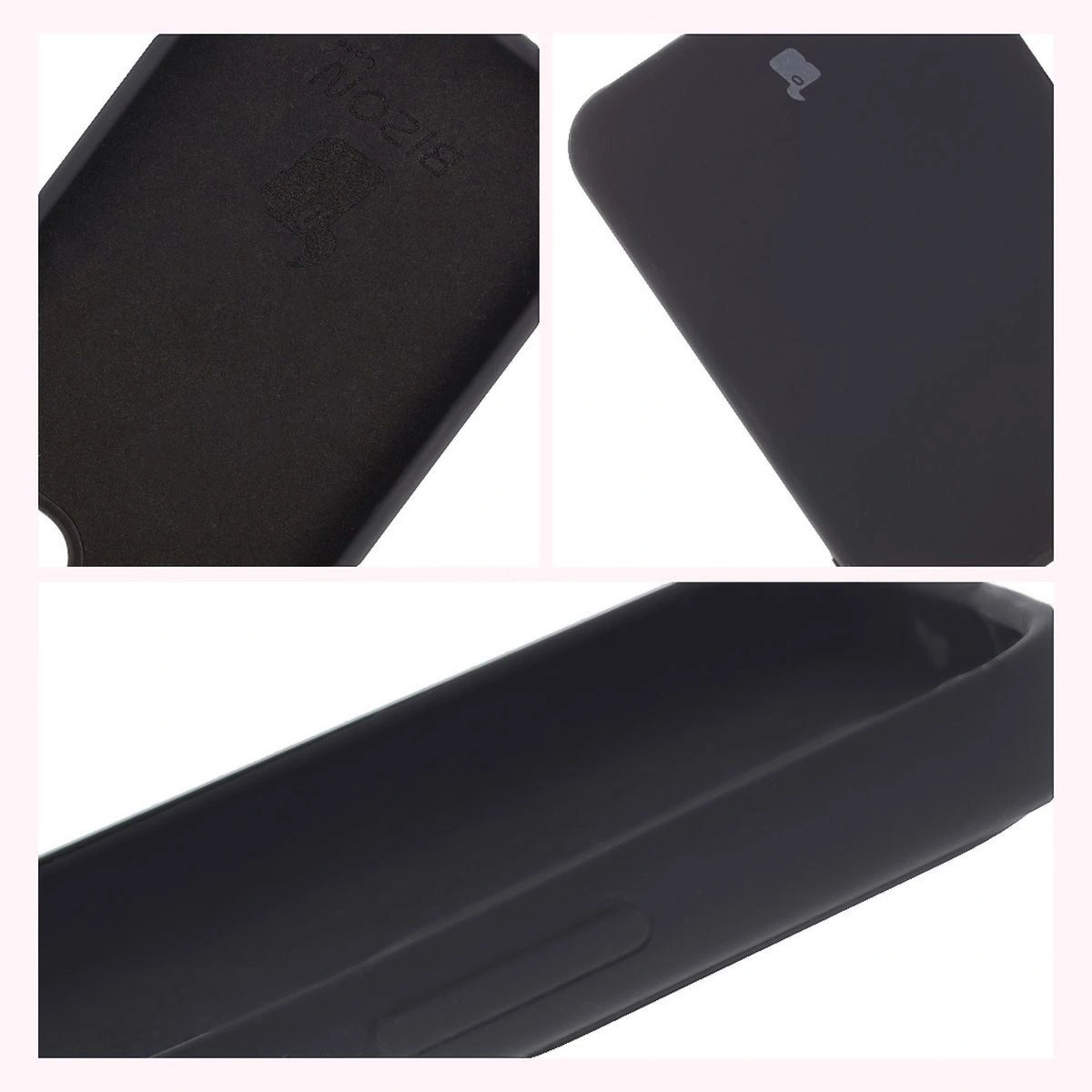 Konstrukcja etui Bizon Soft Case: zintegrowane osłony, podwyższone krawędzie i wyściółka z mikrofibry do Oppo Reno13