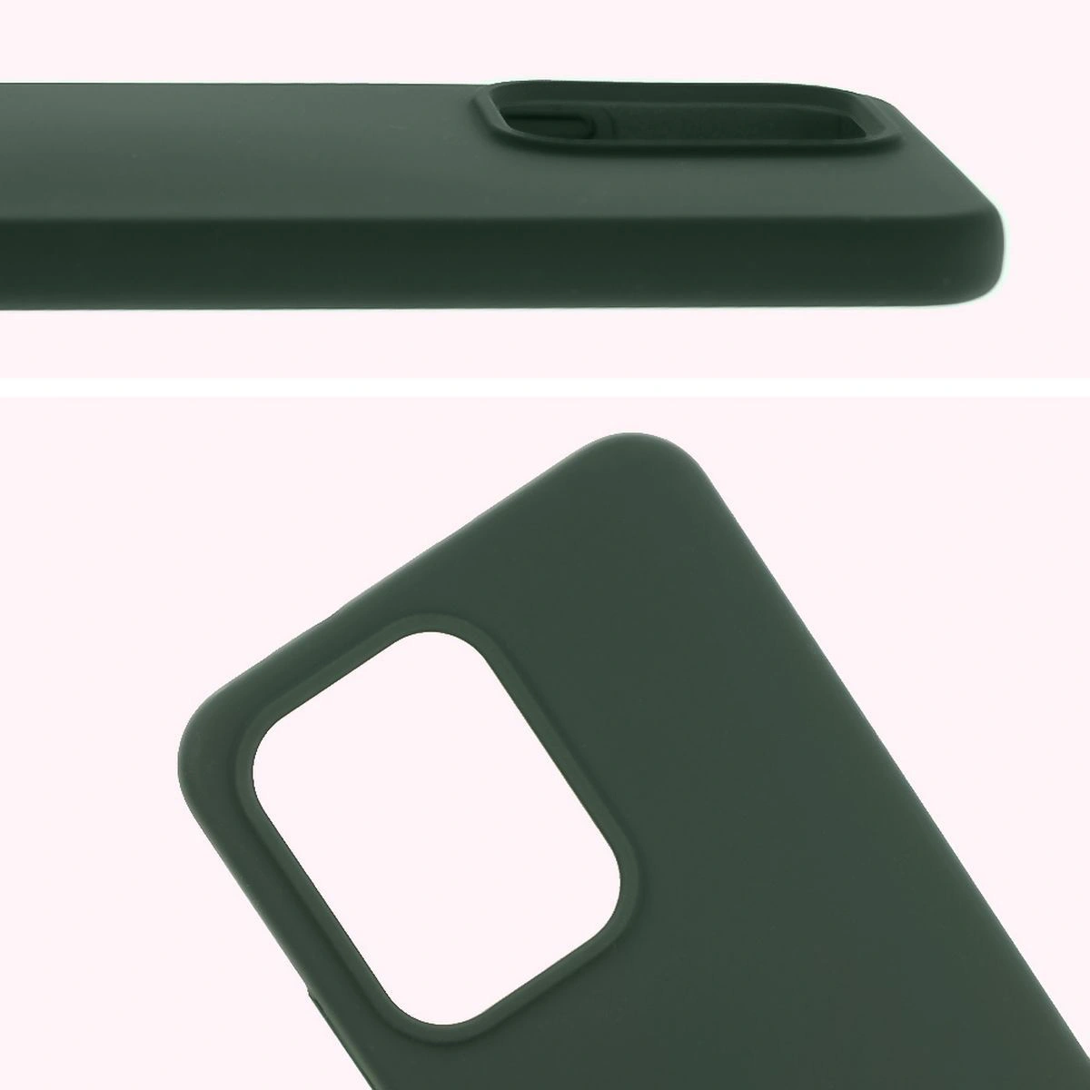 Zbliżenie na wycięcie na obiektywy w etui Bizon Soft Case do Oppo Reno13