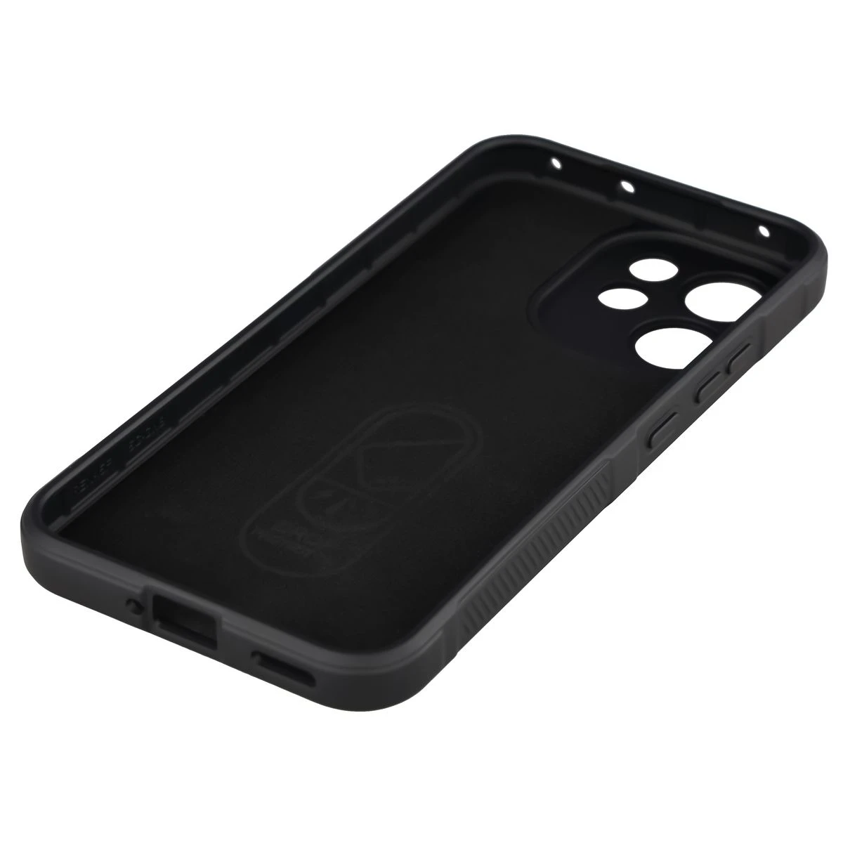Precyzyjne wycięcia i kompatybilność z ładowaniem indukcyjnym w etui Bizon Case Tur do Oppo Reno 15 F / Oppo Reno 15 FS