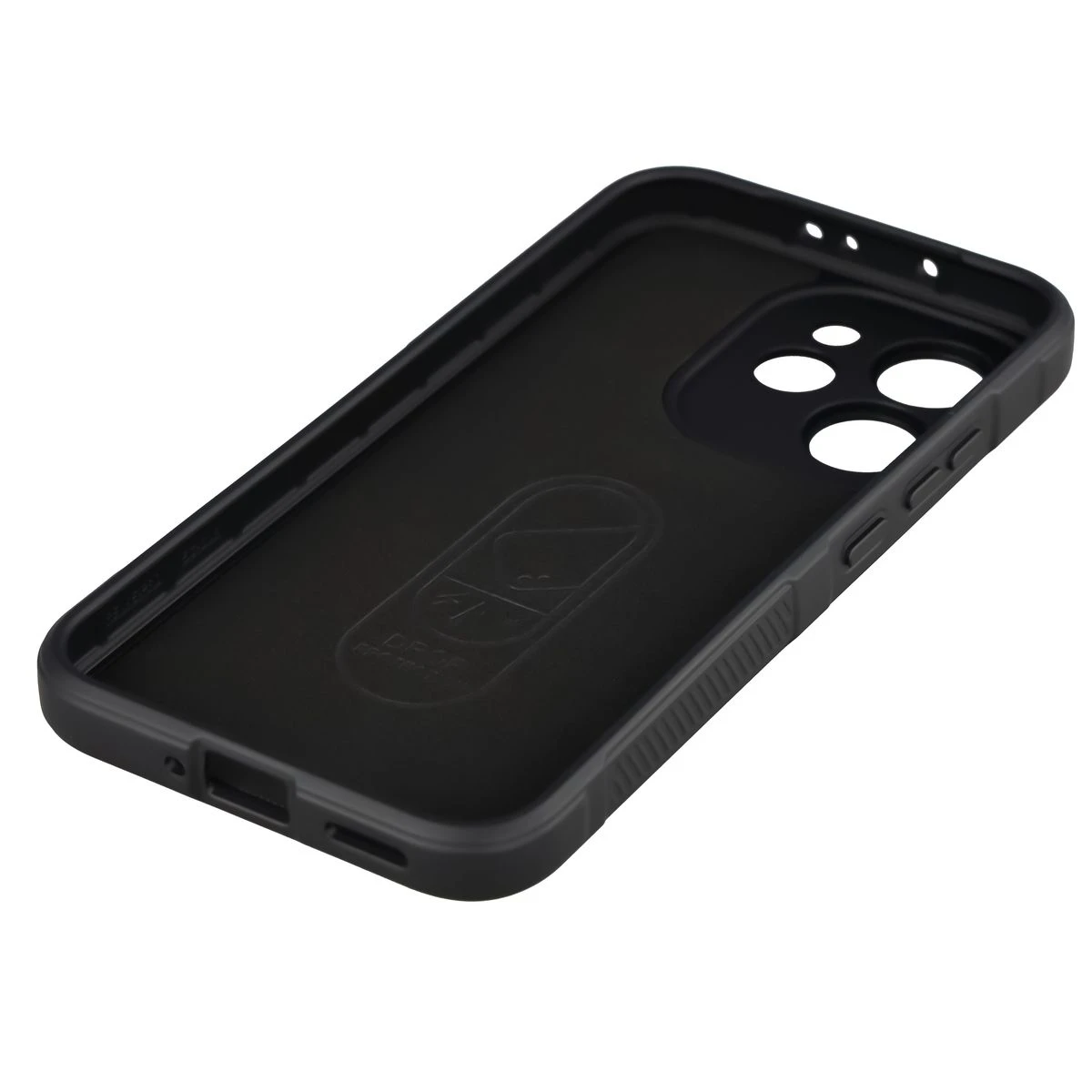 Precyzyjne wycięcia i kompatybilność z ładowaniem indukcyjnym w etui Bizon Case Tur do Oppo Reno 15 Pro