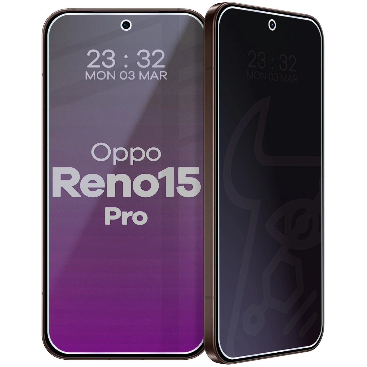 Szkło hybrydowe prywatyzujące Bizon Hybrid Shadow do Oppo Reno 15 Pro