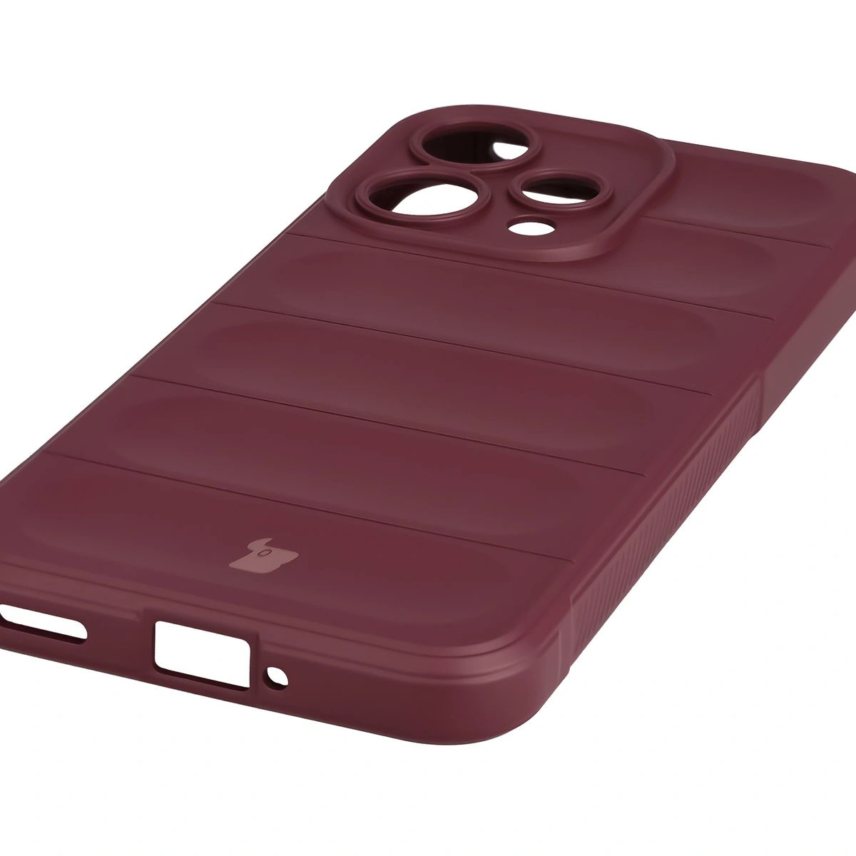 Precyzyjne wycięcia i kompatybilność z ładowaniem indukcyjnym w etui Bizon Case Tur do Oppo Reno 15