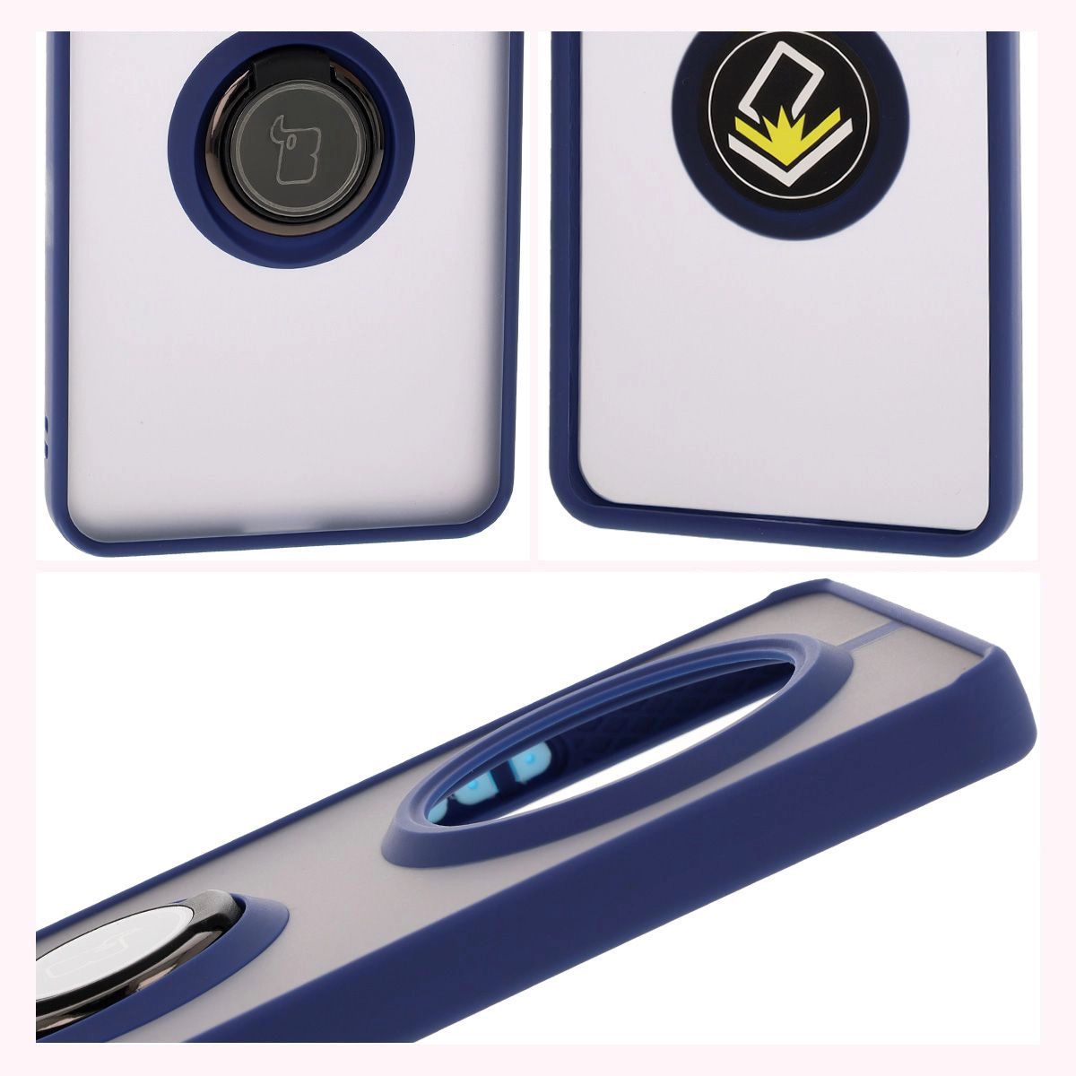 Właściwości Bizon Case Hybrid Ring: antypoślizgowa ramka i matowy design