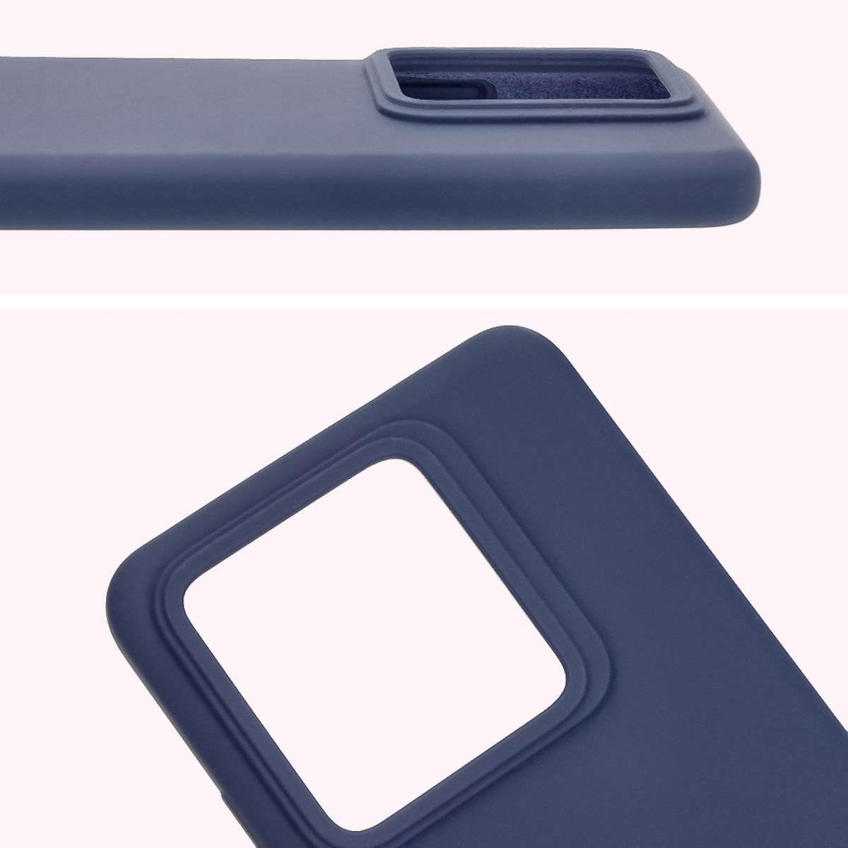 Zbliżenie na wycięcie na obiektywy w etui Bizon Soft Case