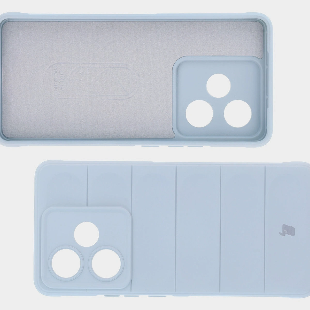 Wyściółka z mikrofibry, wyżłobienia na pleckach i wzmocnione narożniki w etui Bizon Case Tur do Realme GT 7 / Realme GT 7T