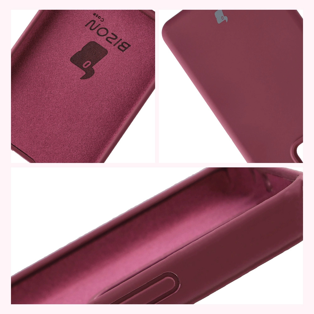 Konstrukcja etui Bizon Soft Case: zintegrowane osłony, podwyższone krawędzie i wyściółka z mikrofibry do Realme GT 7 / Realme GT 7T