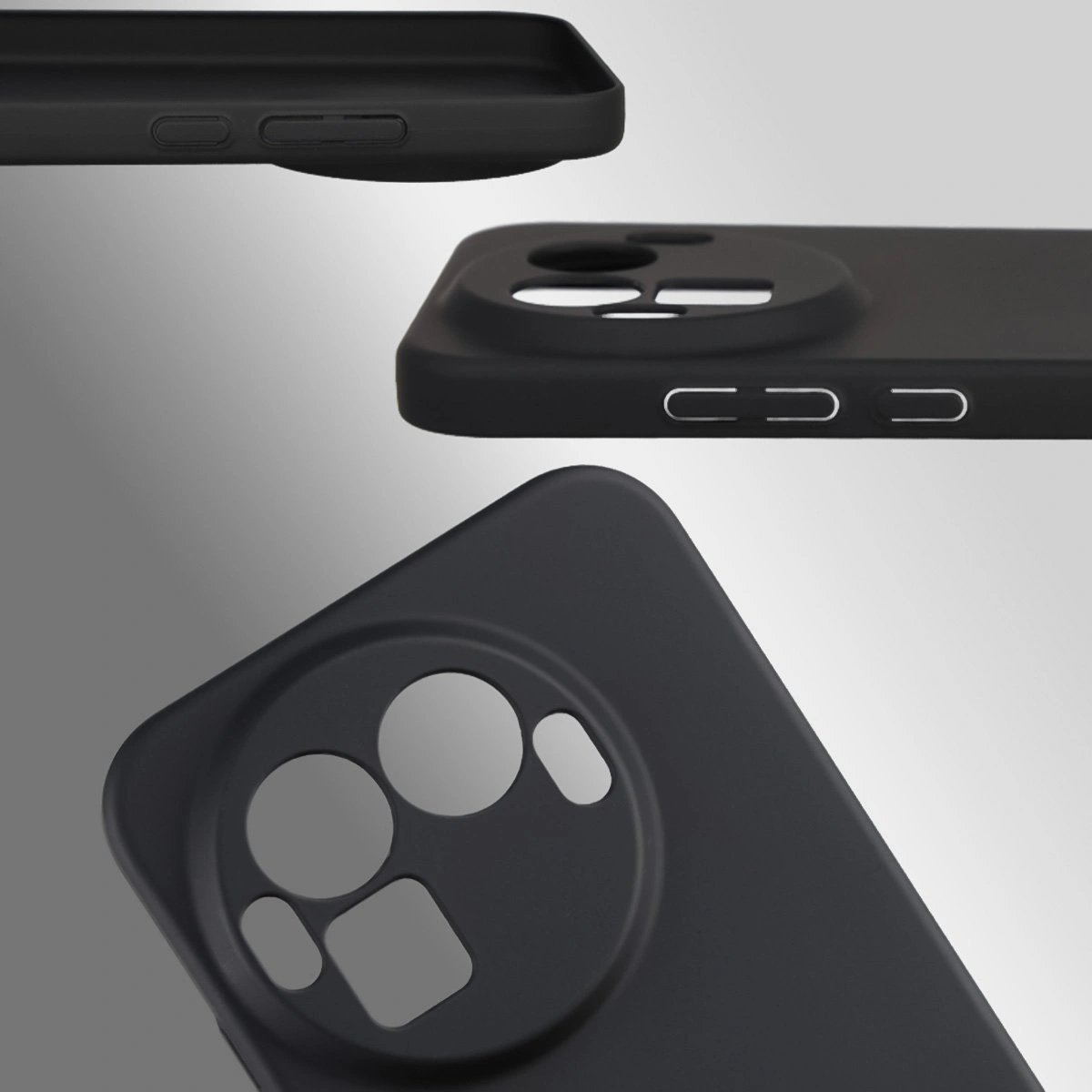 Dedykowane wycięcia i podwyższone krawędzie aparatu i ekranu w etui Bizon Case Łupka do Realme GT 8 Pro