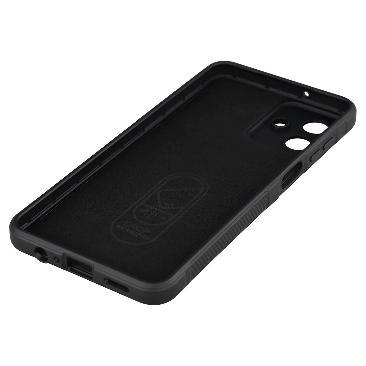 Precyzyjne wycięcia i kompatybilność z ładowaniem indukcyjnym w etui Bizon Case Tur do Samsung Galaxy A07 4G