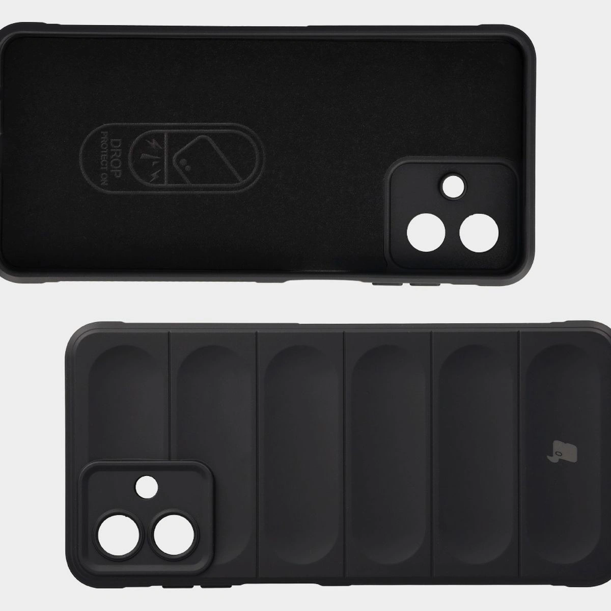 Wyściółka z mikrofibry, wyżłobienia na pleckach i wzmocnione narożniki w etui Bizon Case Tur do Samsung Galaxy A07 4G