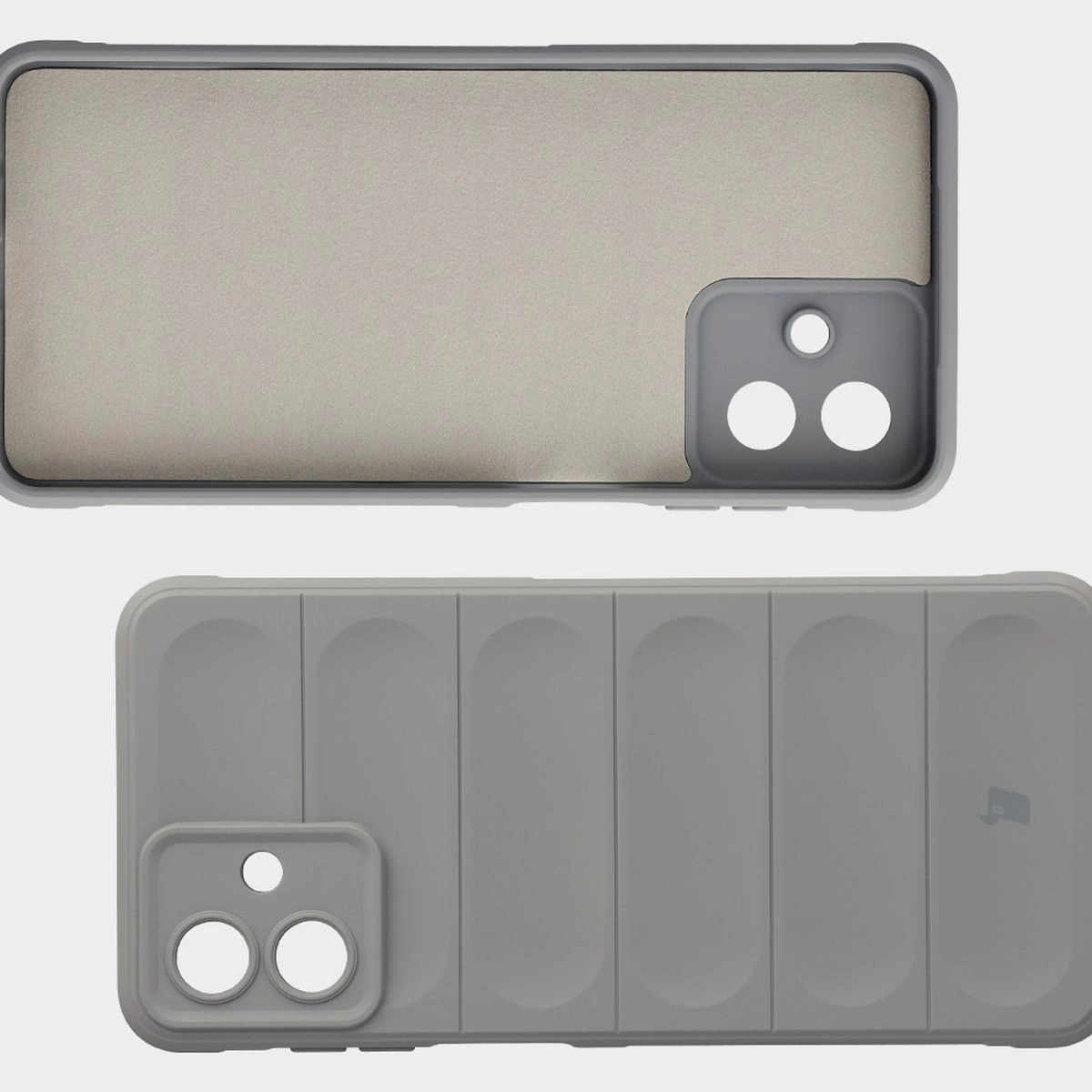 Wyściółka z mikrofibry, wyżłobienia na pleckach i wzmocnione narożniki w etui Bizon Case Tur do Samsung Galaxy A07 4G