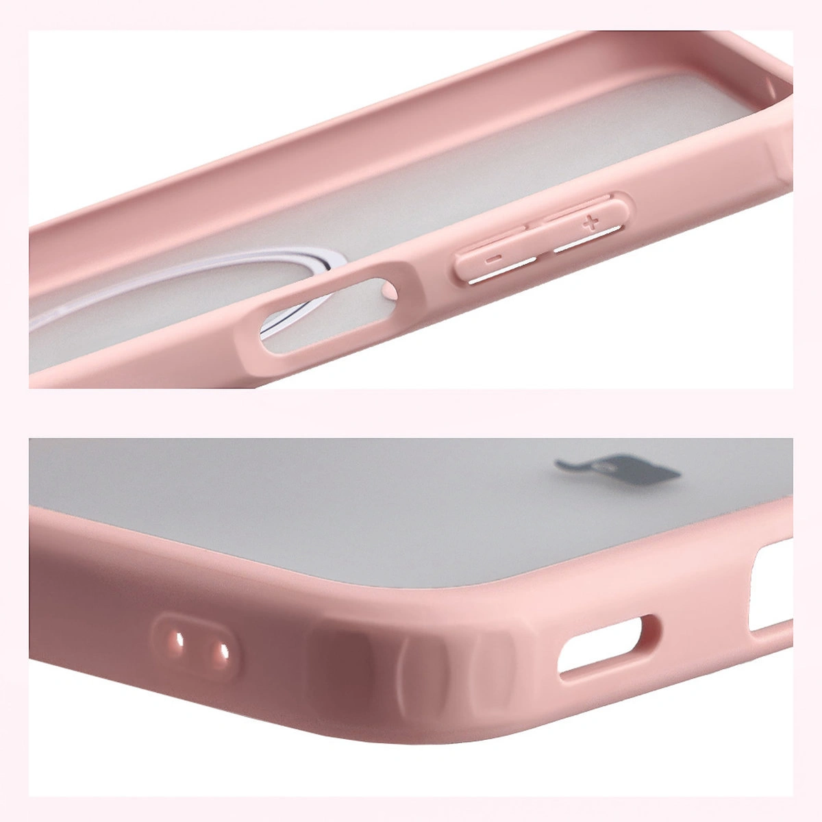Wzmocnione narożniki i podwyższone ranty ekranu w etui Bizon Case MatteO do Samsung Galaxy A17 5G