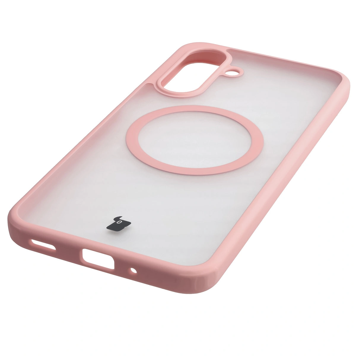 Zintegrowane przyciski, wycięcia i hybrydowy materiał w etui Bizon Case MatteO do Samsung Galaxy A17 5G