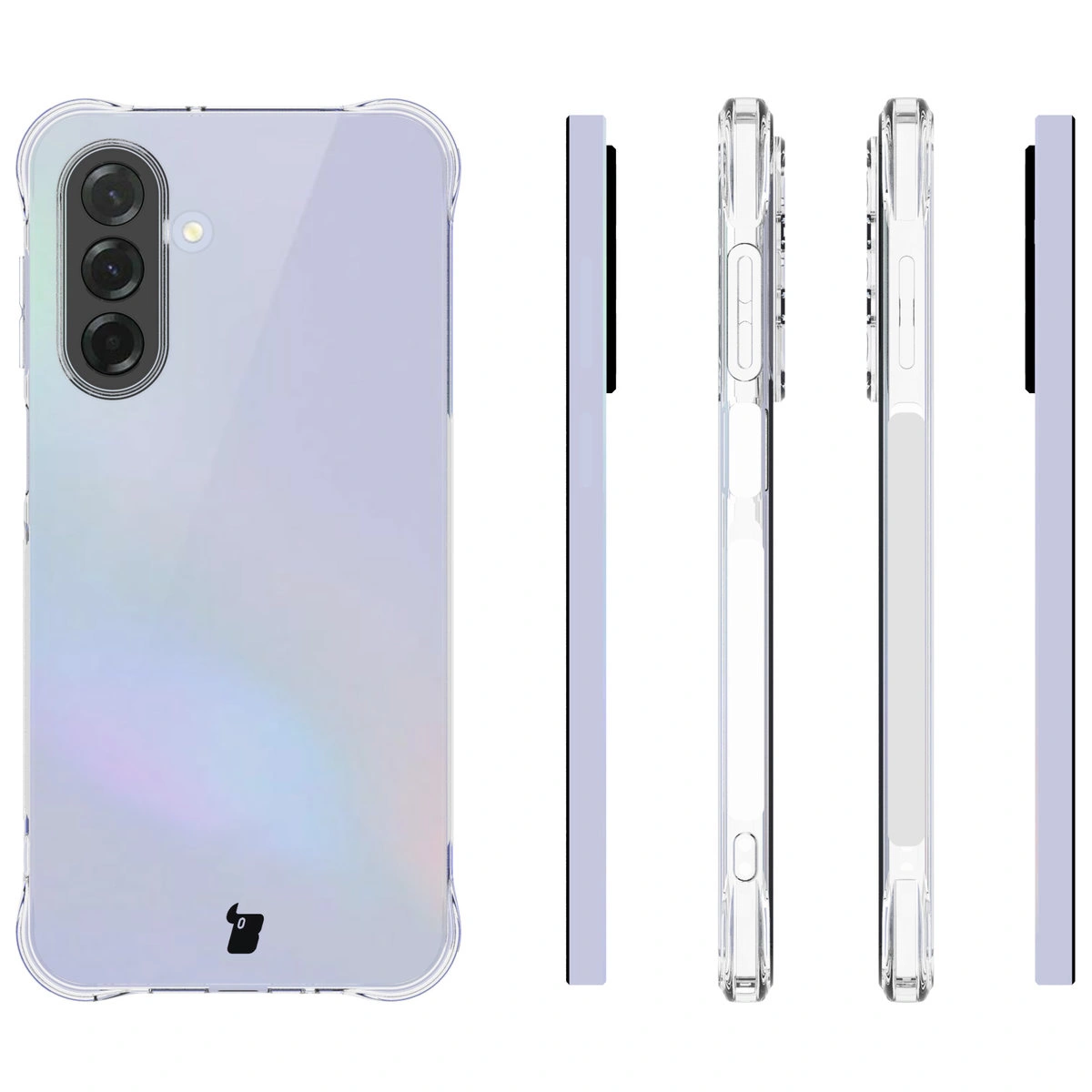 Etui Bizon Case Salpa do Samsung Galaxy A17 5G z różnych stron
