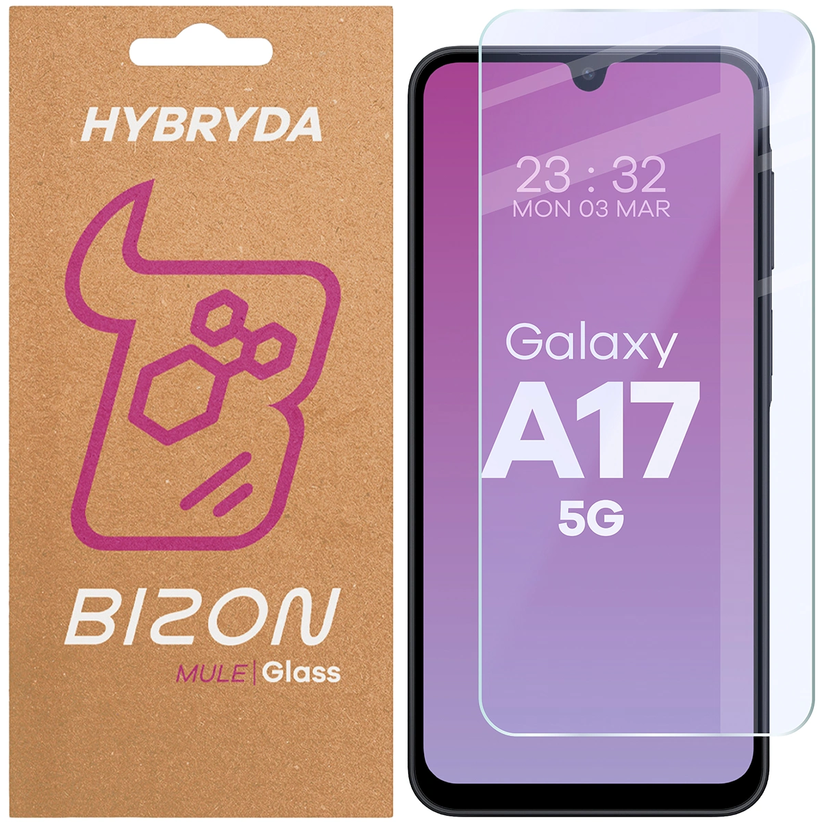 Szkło hybrydowe na ekran Bizon Hybrid Mule do Samsung Galaxy A17 5G