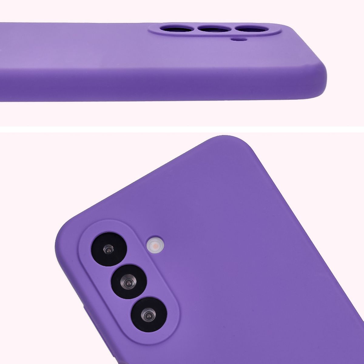 Zbliżenie na wycięcia na obiektywy w etui Bizon Soft Case