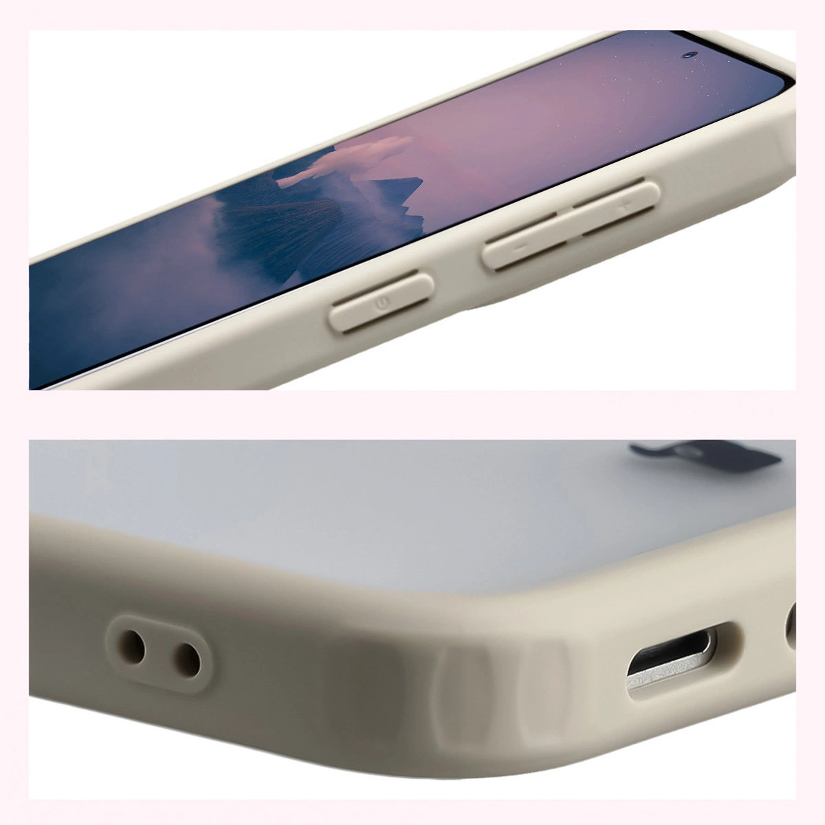 Wzmocnione narożniki i podwyższone ranty ekranu w etui Bizon Case Angelo do Samsung Galaxy A37 5G / Samsung Galaxy A36 5G