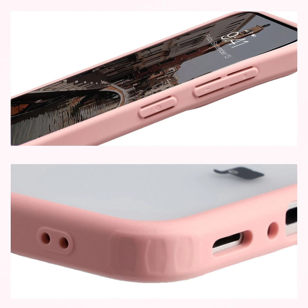 Wzmocnione narożniki i podwyższone ranty ekranu w etui Bizon Case MatteO do Samsung Galaxy A37 5G / Samsung Galaxy A36 5G
