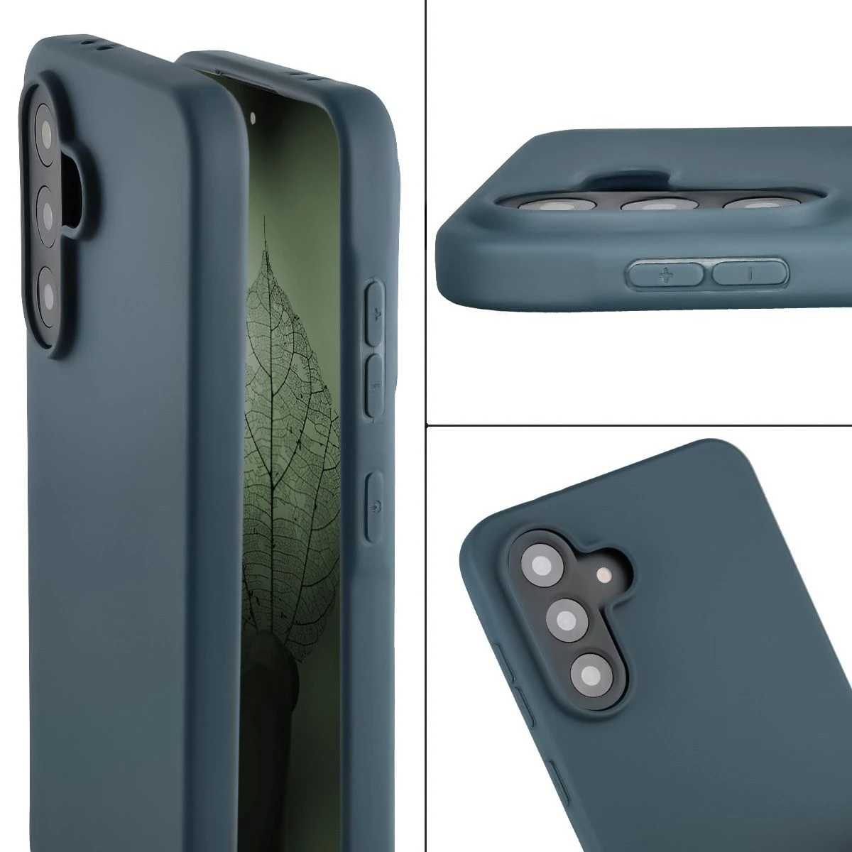 Podwyższone krawędzie i powłoka antypoślizgowa w etui Bizon Case ReLeaf do Samsung Galaxy A56 5G