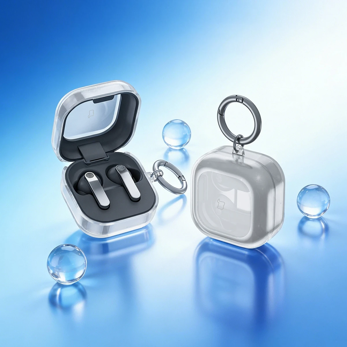 Case na słuchawki Bizon Case Headphone Clear do Samsung Galaxy Buds 4 / 4 Pro 