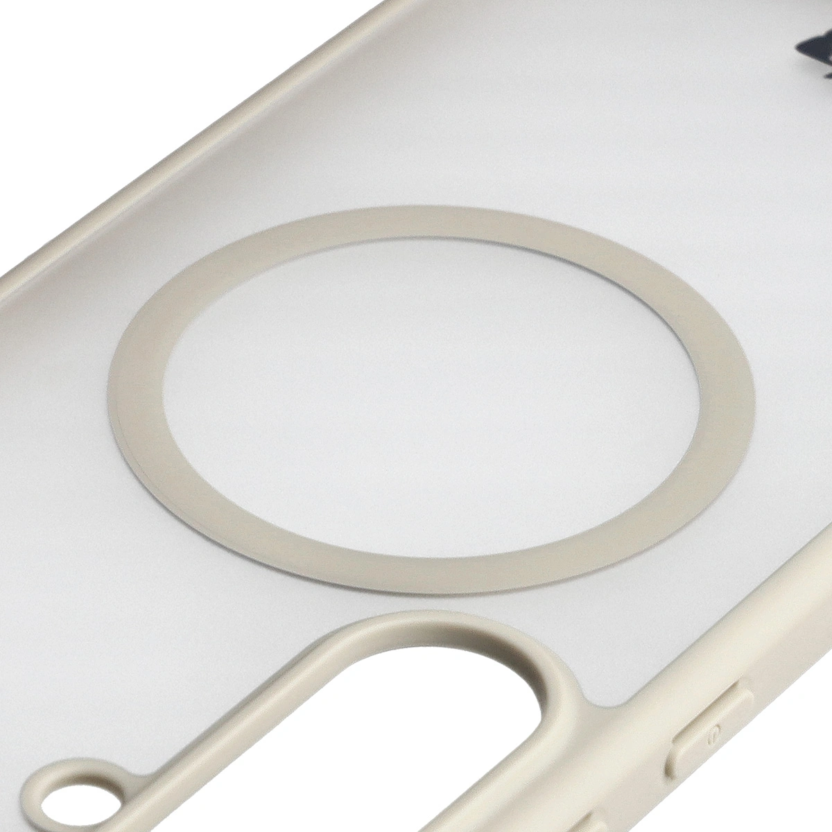 Pierścień magnetyczny w etui Bizon Case MatteO do Samsung Galaxy S25 FE