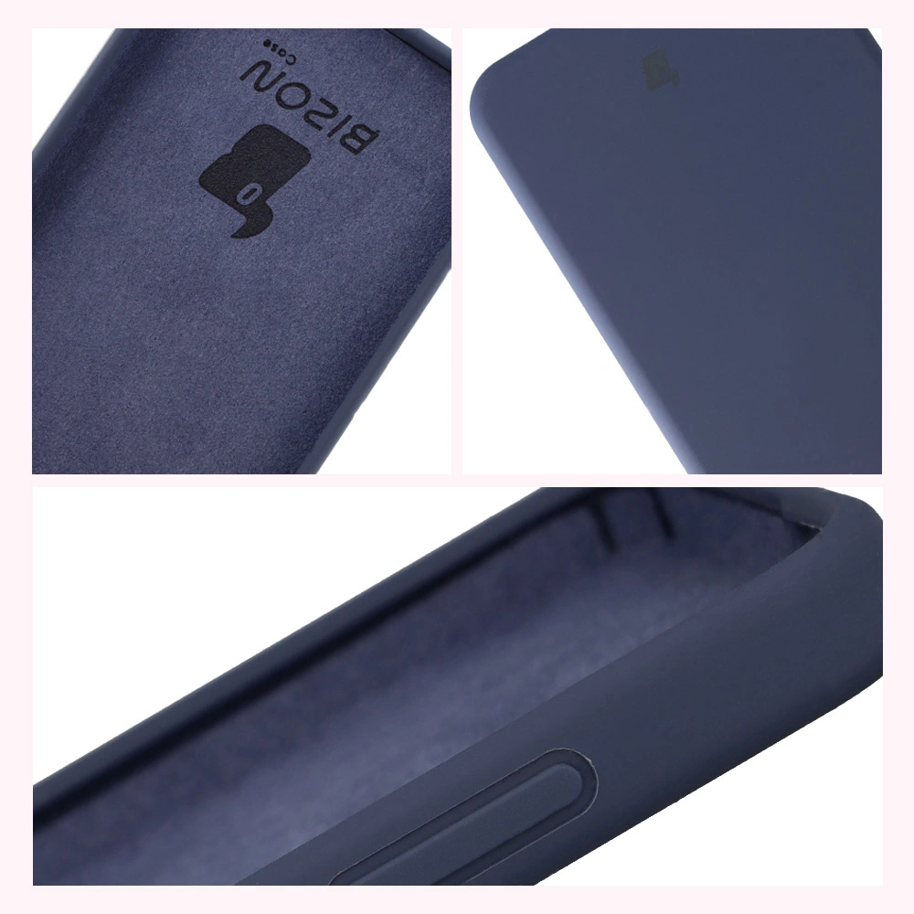 Konstrukcja etui Bizon Soft Case: zintegrowane osłony, podwyższone krawędzie i wyściółka z mikrofibry do Samsung Galaxy S25 FE