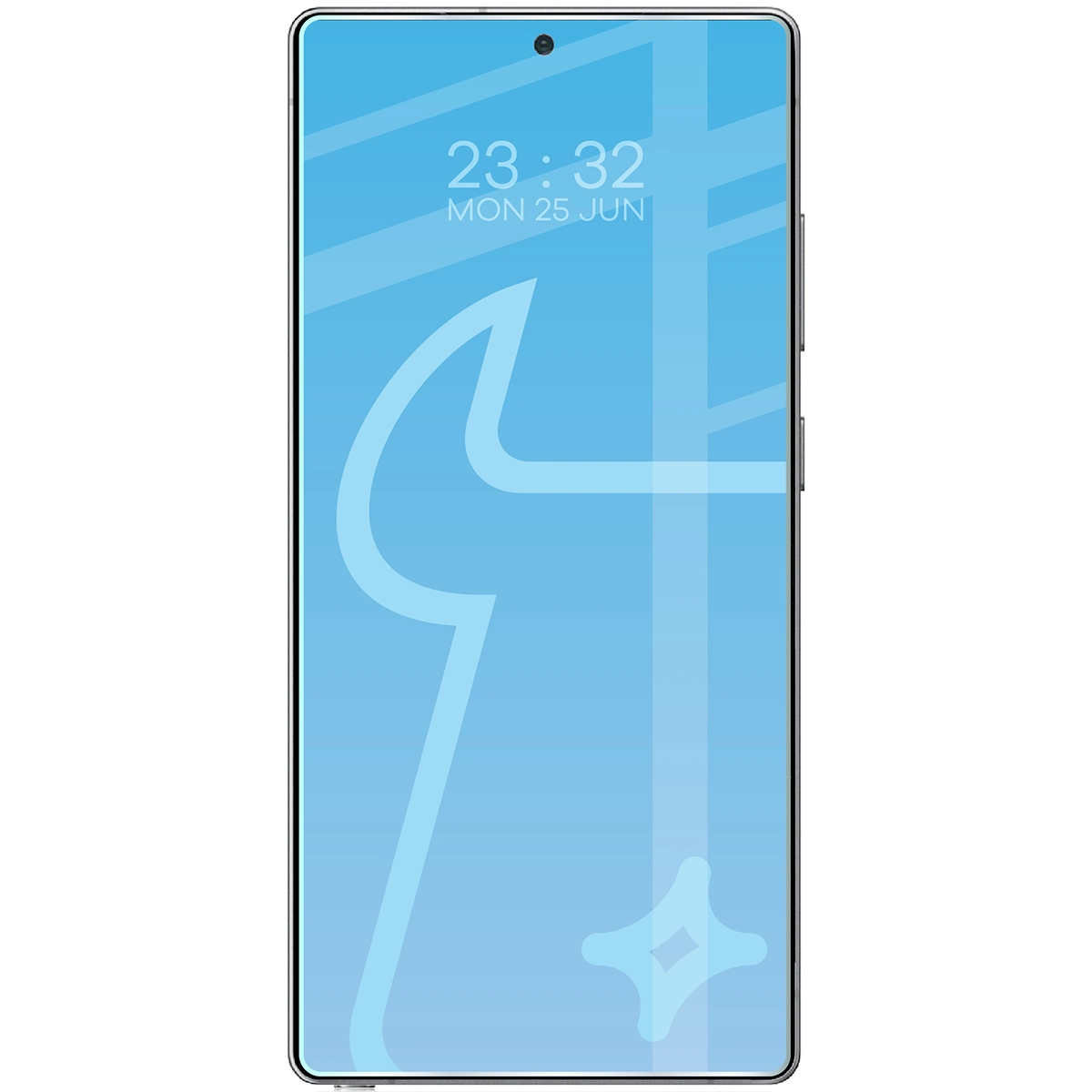 Telefon z nałożonym szkłem Bizon Glass Clear Duo do Samsung Galaxy S25 Ultra