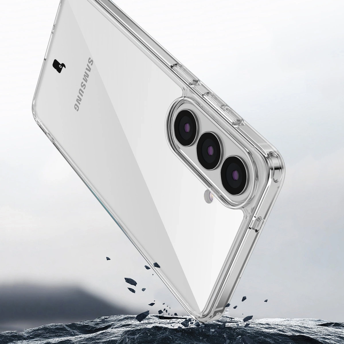 Wycięcie na aparat w etui Bizon Case Halo do Samsung Galaxy S26 Plus