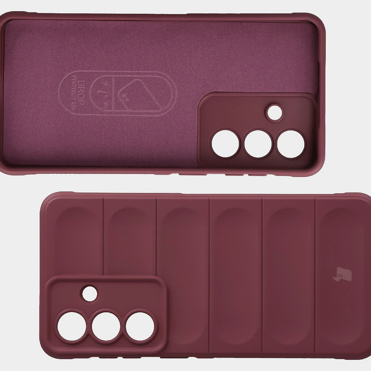 Wyściółka z mikrofibry, wyżłobienia na pleckach i wzmocnione narożniki w etui Bizon Case Tur do Samsung Galaxy S26 Plus