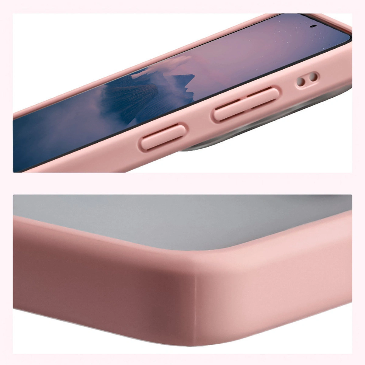 Wzmocnione narożniki i podwyższone ranty ekranu w etui Bizon Case Angelo do Samsung Galaxy S26 Ultra