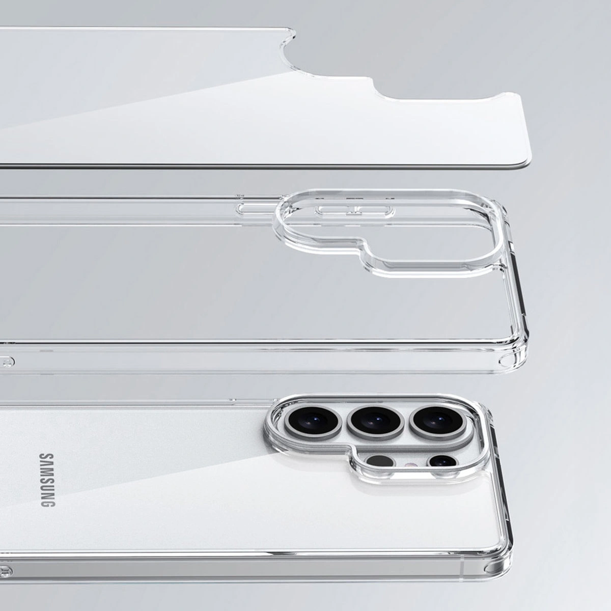 Konstrukcja etui Bizon Case Halo: zintegrowane osłony i precyzyjne wycięcia do Samsung Galaxy S26 Ultra