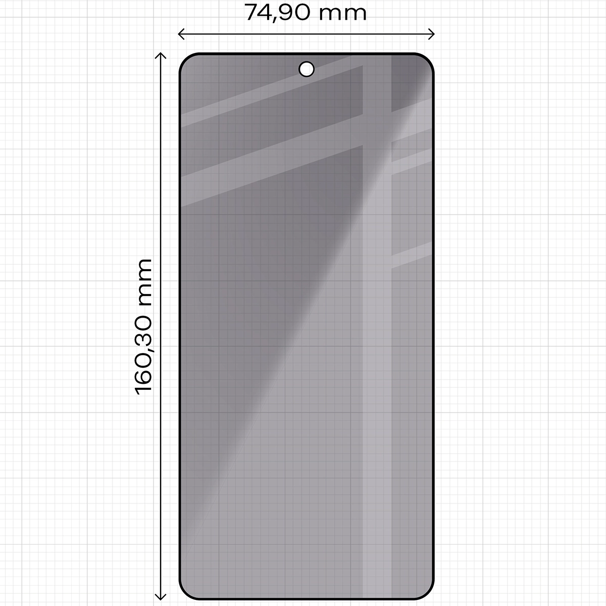 Zdjęcie na miarce szkła Bizon Glass Edge Shadow Duo do Samsung Galaxy S26 Ultra
