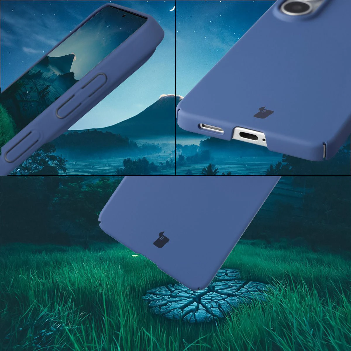 Zintegrowane osłony na przyciski, wycięcia i twardy materiał etui Bizon Case Łupka do Samsung Galaxy S26
