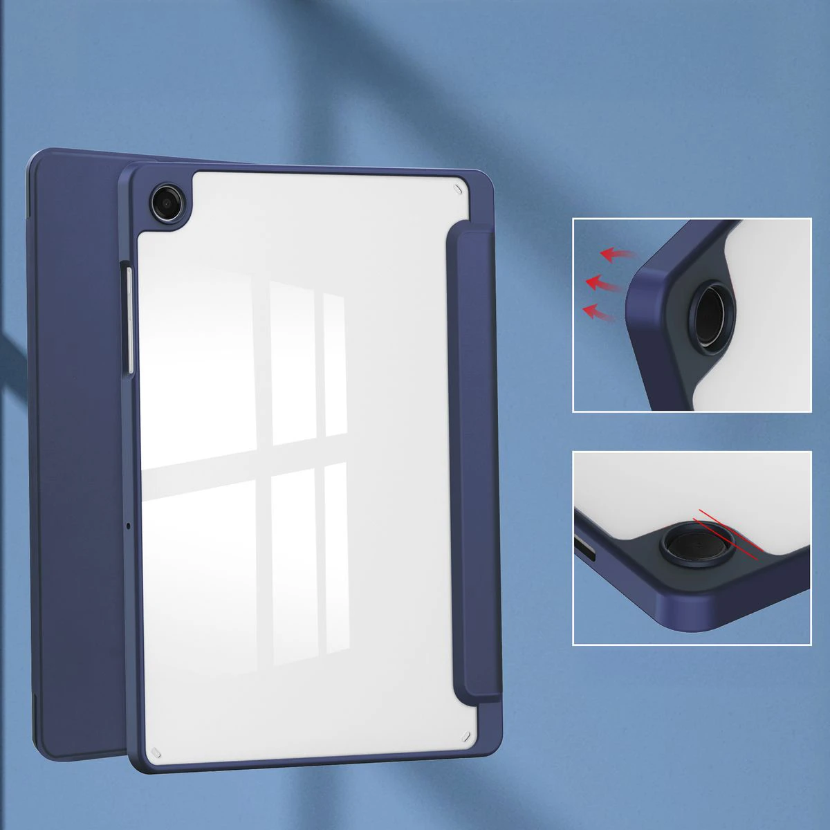 Właściwości etui do tabletu Bizon Tab Clear Matt do Samsung Galaxy Tab A11 Plus / Samsung Galaxy Tab A9 Plus