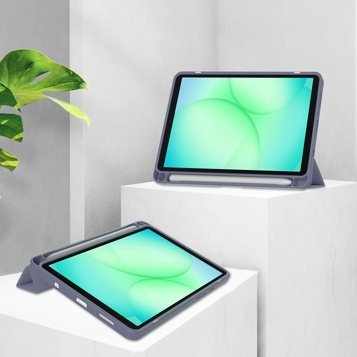 Funkcja podstawki w etui Bizon Tab Case Clear Matt do Samsung Galaxy Tab A11 / Samsung Galaxy Tab A9