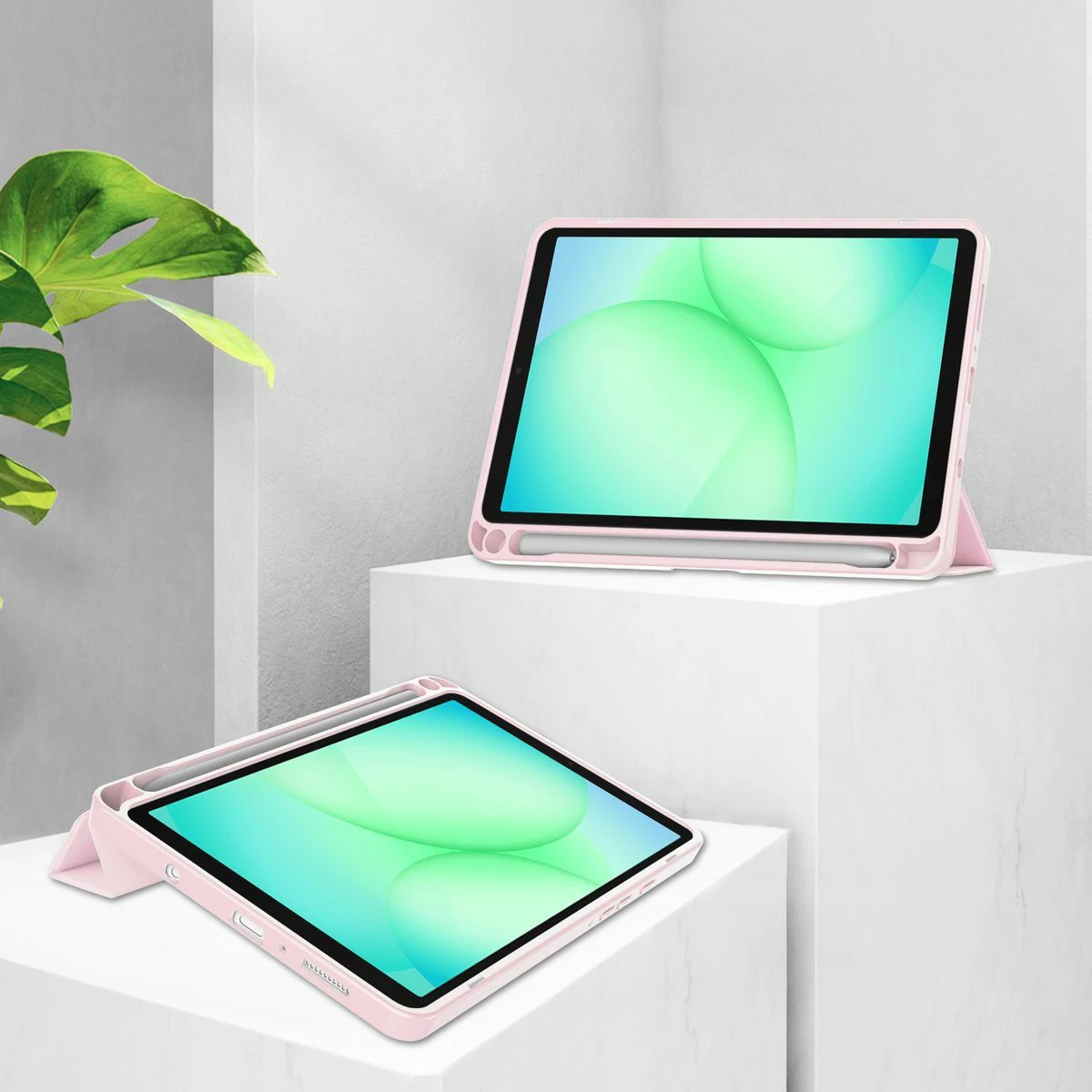 Funkcja podstawki w etui Bizon Tab Case Clear Matt do Samsung Galaxy Tab A11 / Samsung Galaxy Tab A9