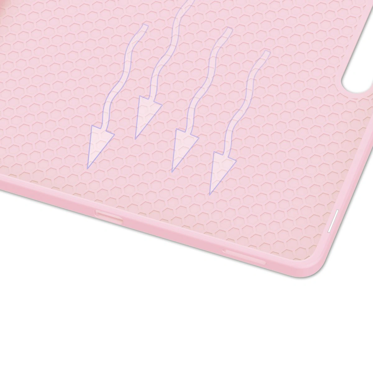 Otwarte wnętrze etui z widokiem na miejsce dla rysika do Samsung Galaxy Tab S10 FE Plus