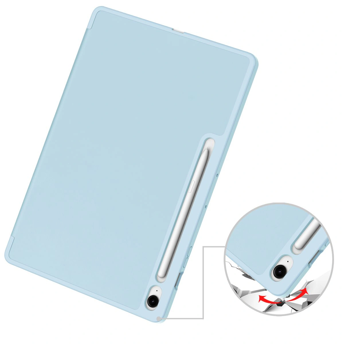 Przedstawienie wytrzymałych krawędzi etui do Samsung Galaxy Tab S10 FE Plus