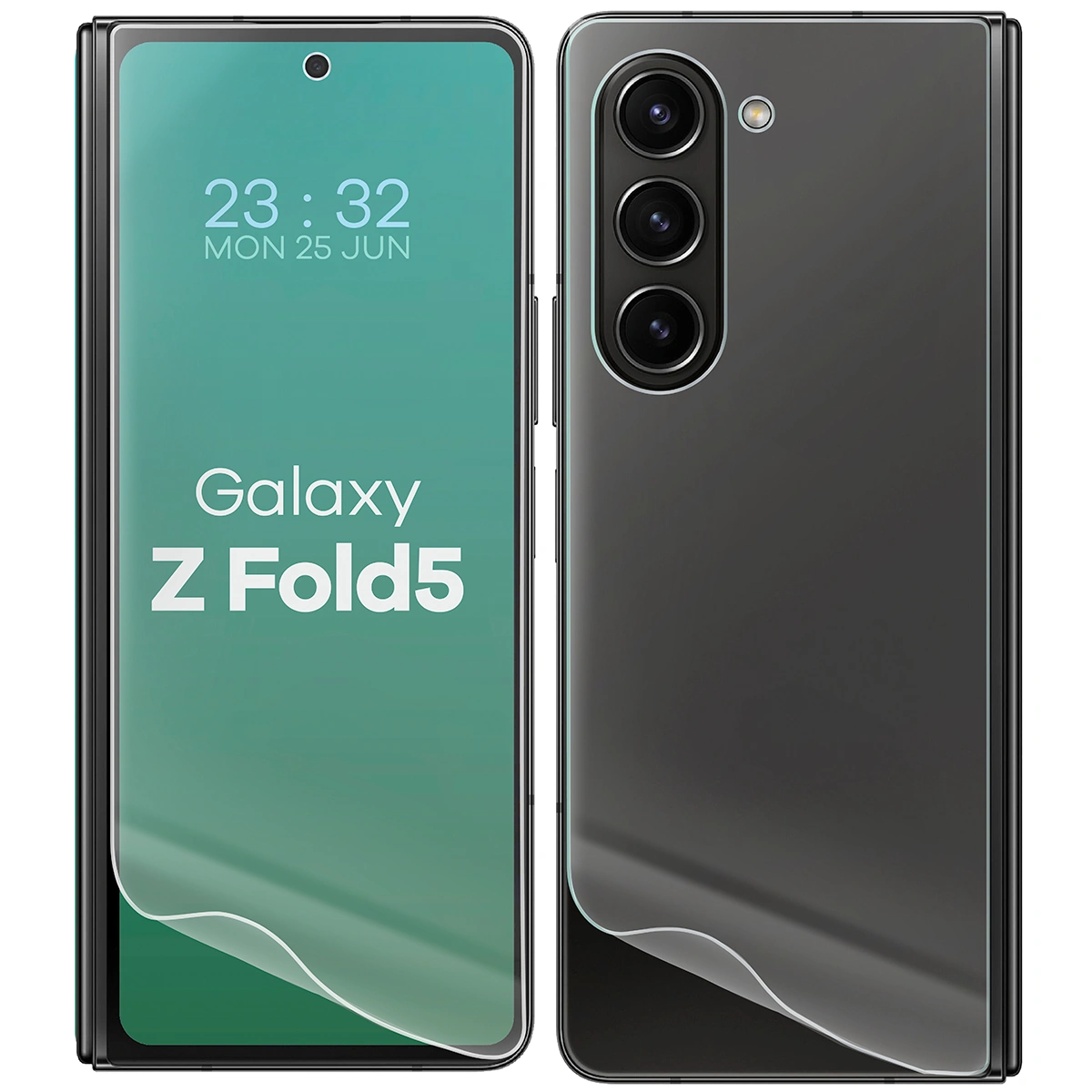 Przezroczystość zestawu folii hydrożelowych na telefon Bizon Film Hydrogel Pack do Samsung Galaxy Z Fold5