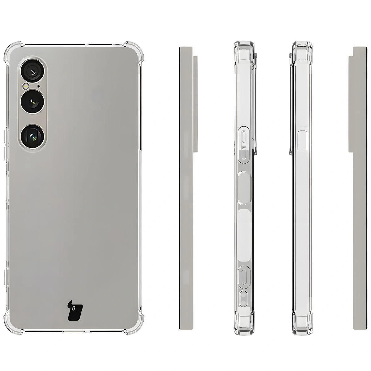 Etui Bizon Case Salpa do Sony Xperia 1 VII z różnych stron