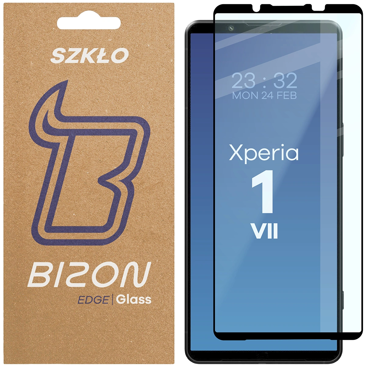 Szkło hartowane na cały ekran Bizon Glass Edge dla Sony Xperia 1 VII